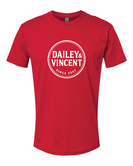 Dailey & Vincent- New Logo Red T-Shirt